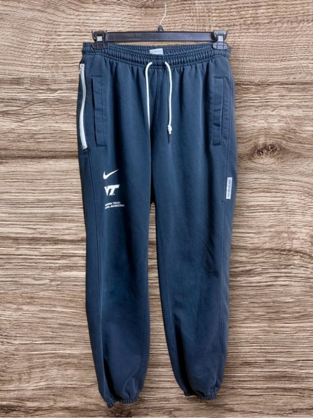 Nike Virginia Tech Hokies Travel Fleece Basketball Pants medium black
